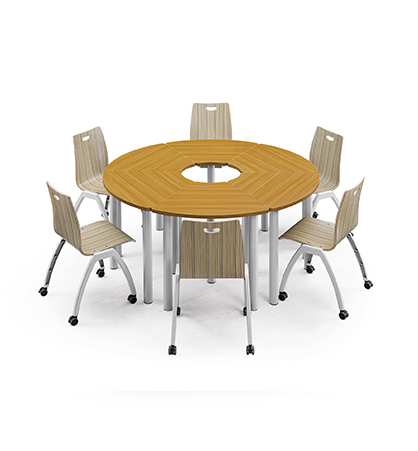 Desks and chairs